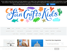 Tablet Screenshot of funcraftskids.com
